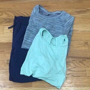 All in motion joggers, tank top, and shirt girls size 10/12